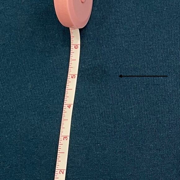 Chico's Zenergy Cotton Blend Turtleneck Tank/Tunic in Teal Blue/Green, Size M - Picture 11 of 11